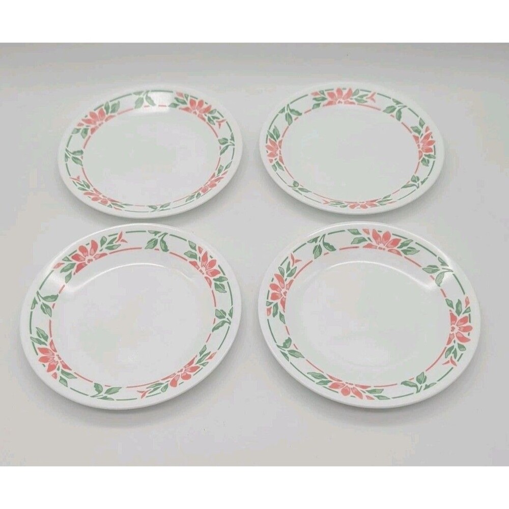 4 Corelle Island Breeze Bread Plates Dessert Appetizer